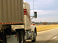 Image of truck driving on highway